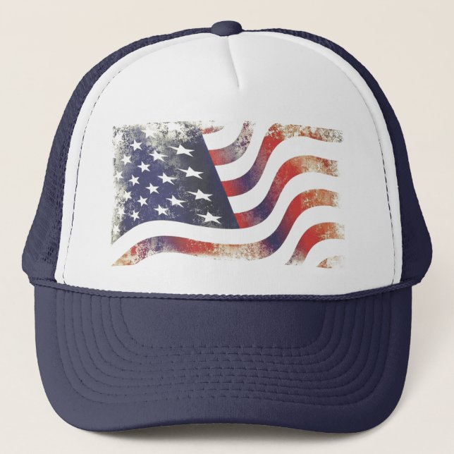 United States flag Trucker Hat (Front)