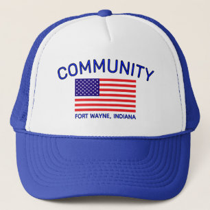 United States Flag Trucker Hat (Customize It!)