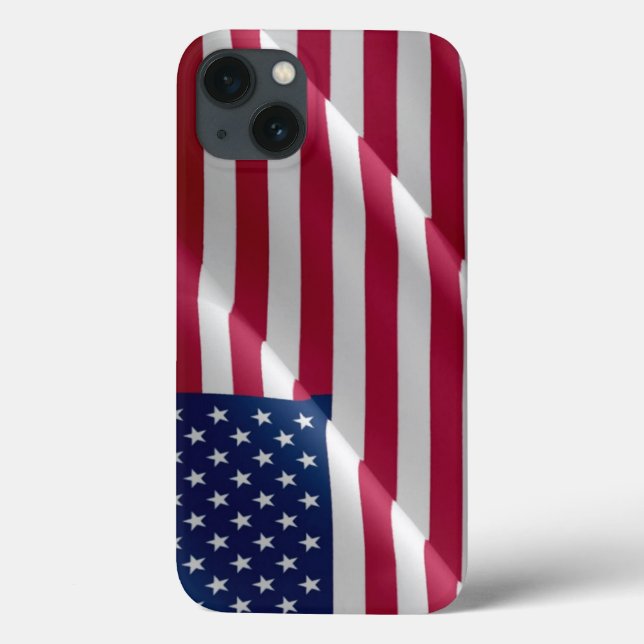 UNITED STATES FLAG WAVING Case-Mate iPhone CASE (Back)
