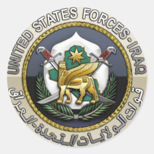 United States Forces - Iraq Classic Round Sticker