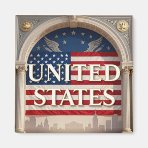 UNITED STATES Freedom Architecture Magnet