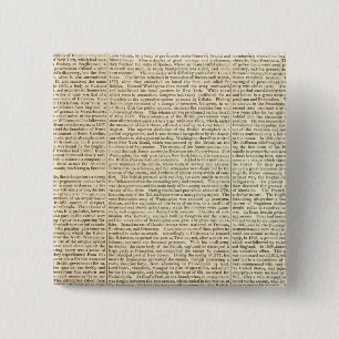 United States History Map 2 Inch Square Button