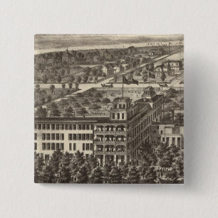 United States Hotel, Atlantic City, NJ 2 Inch Square Button