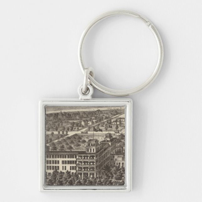 United States Hotel, Atlantic City, NJ Keychain (Front)
