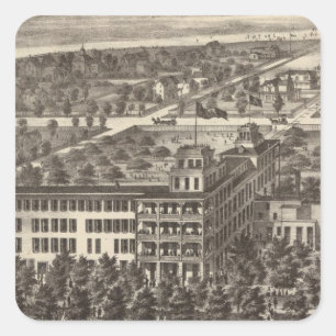 United States Hotel, Atlantic City, NJ Square Sticker