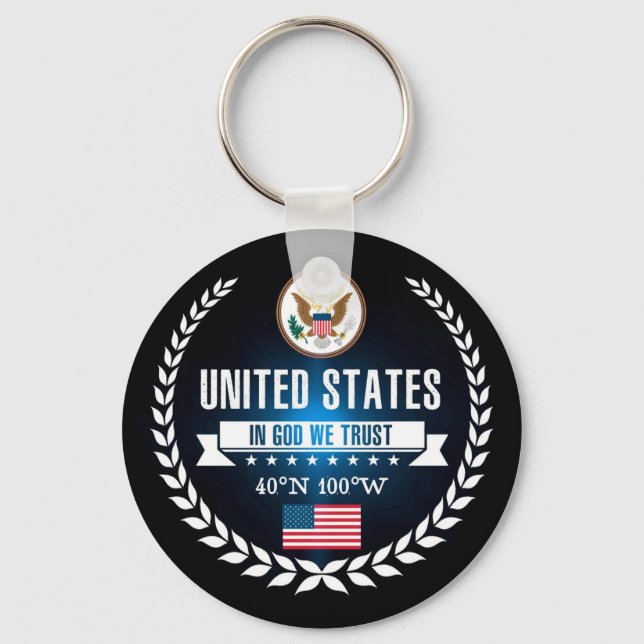 United States Keychain (Front)