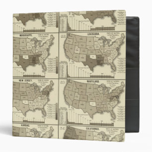 United States lithographed maps 2 Binder
