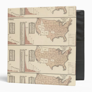 United States lithographed maps Binder