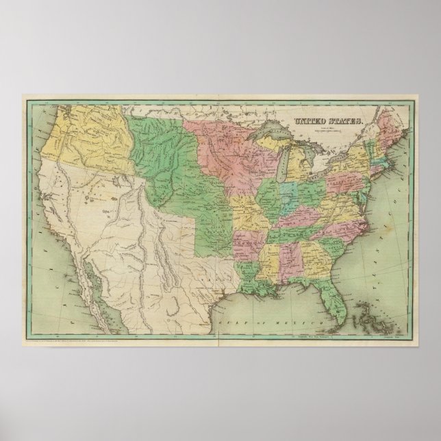 United States Map 2 Poster (Front)
