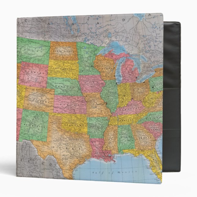 United States Map 3 Binder (Front/Inside)