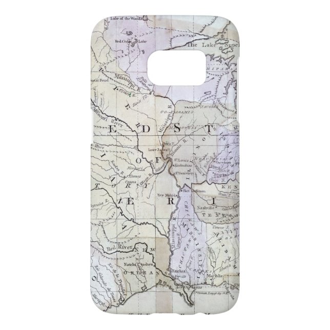 UNITED STATES MAP, c1812 Case-Mate Samsung Galaxy Case (Back)