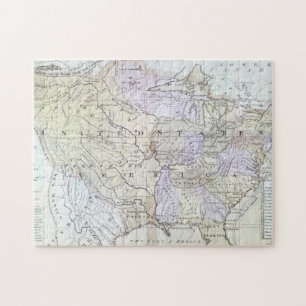 UNITED STATES MAP, c1812 Jigsaw Puzzle