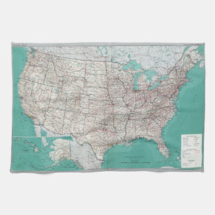 United States Map Kitchen Towel