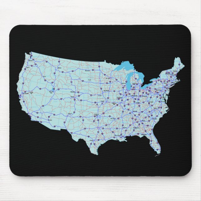 United States Map Mousepad (Front)
