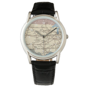 United States Map Ship the Skyway via Air Express Watch