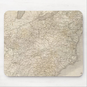 United States Map showing settlements Mouse Pad