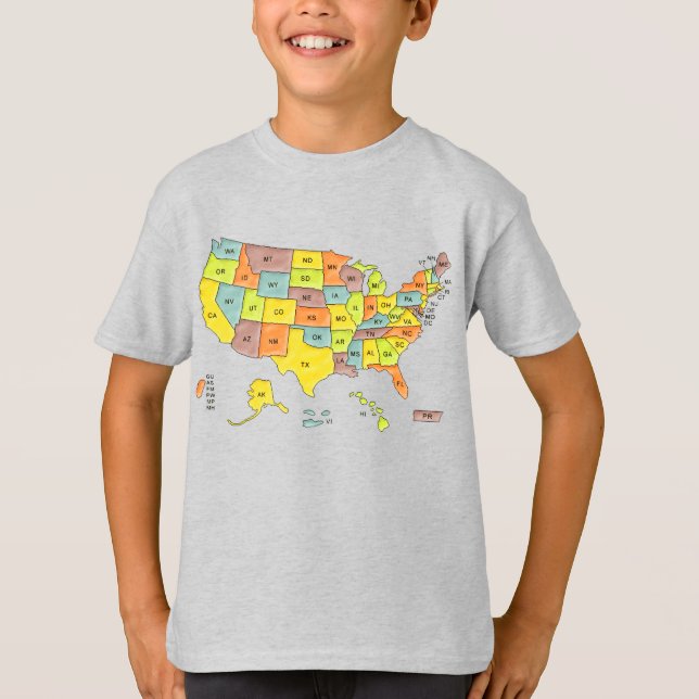United States Map T-Shirt (Front)