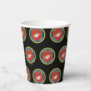 United States Marines Marine Corps Seal 1 Paper Cups