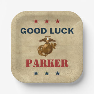 United States Marines Marine Corps Seal 1 Paper Plate