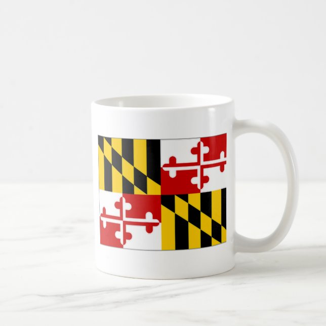 United States Maryland Flag Coffee Mug (Right)