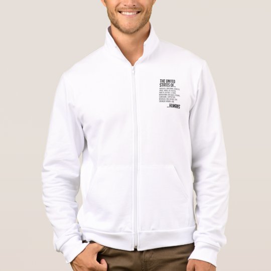 United States Men's Fleece Zip Jogger Jacket