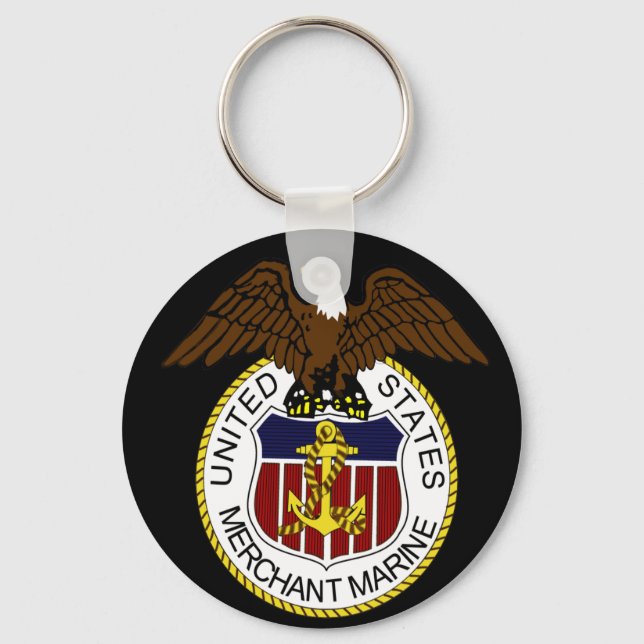 United States Merchant Marine Seal Sailors Keychain (Front)