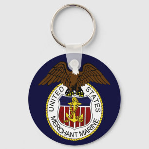 United States Merchant Marine Seal Sailors Keychain