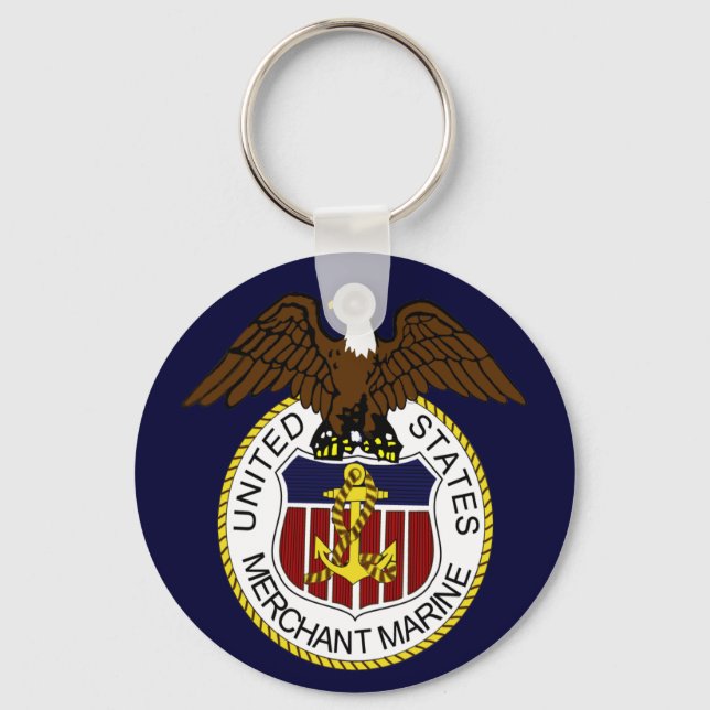 United States Merchant Marine Seal Sailors Keychain (Front)