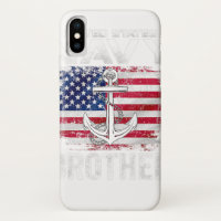 United States Navy Brother With American Flag Gift