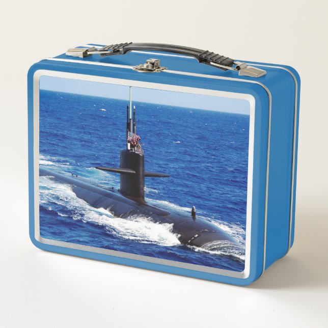 United States Navy Submarine Metal Lunch Box (Front)