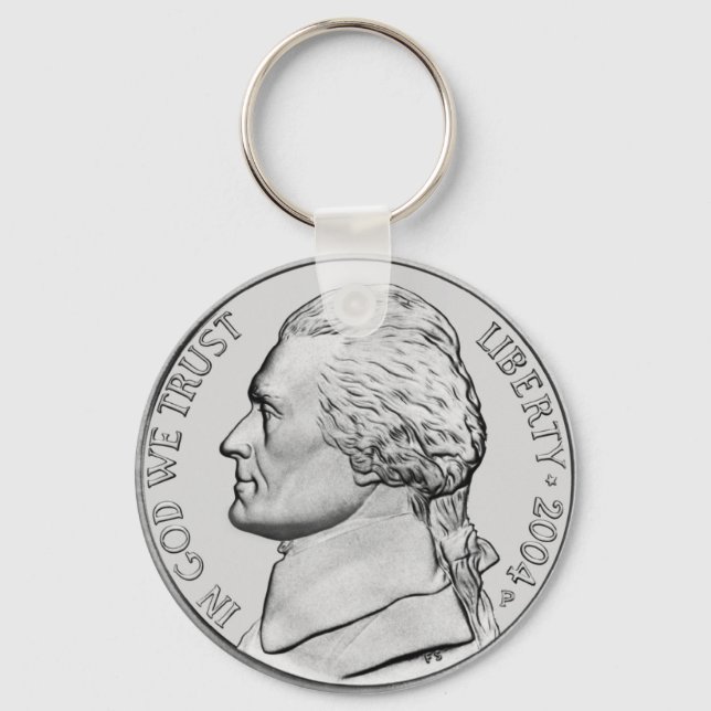 United States Nickel Key Chain. Keychain (Front)