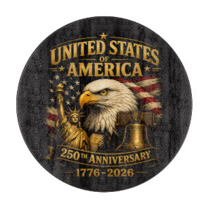 United States of America 250th Anniversary Eagle Cutting Board