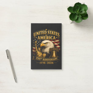 United States of America 250th Anniversary Eagle Post-it Notes