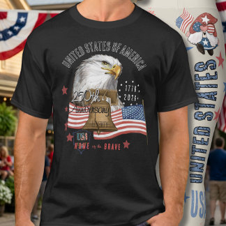 United States of America 250th Anniversary Eagle T-Shirt