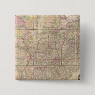 United States of America 2 Inch Square Button