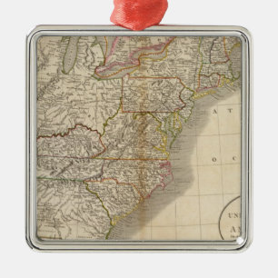 United States of America 5 Metal Ornament