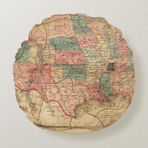 United States of America 8 Round Pillow