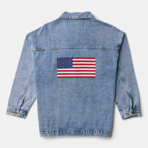 United States of America Flag Denim Jacket