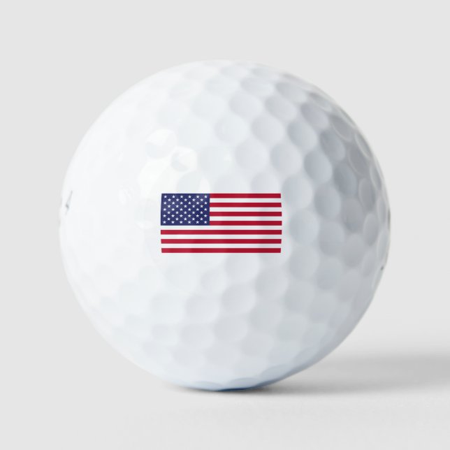 United States of America Flag Golf Balls (Front)