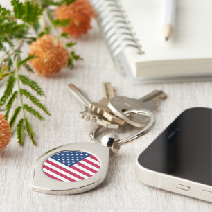 United States of America Flag Keychain