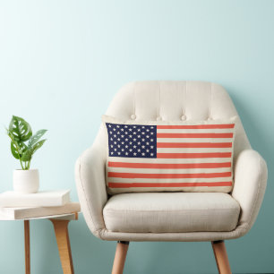 United States of America flag Lumbar Pillow