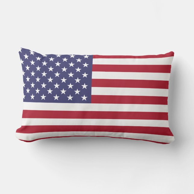 United States of America Flag Lumbar Pillow (Front)