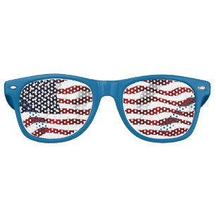 UNITED STATES OF AMERICA FLAG RETRO SUNGLASSES