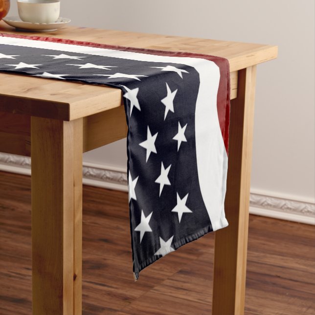 UNITED STATES OF AMERICA FLAG SHORT TABLE RUNNER (In Situ)