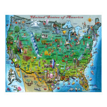 United States of America Fun Map
