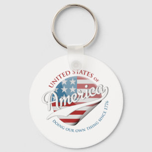United States of America Keychain