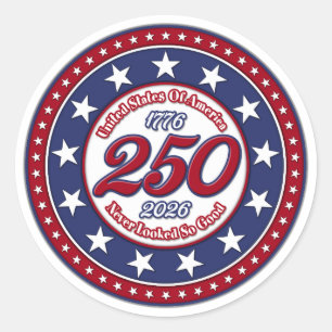 United States Of America Never Looked So Good Classic Round Sticker