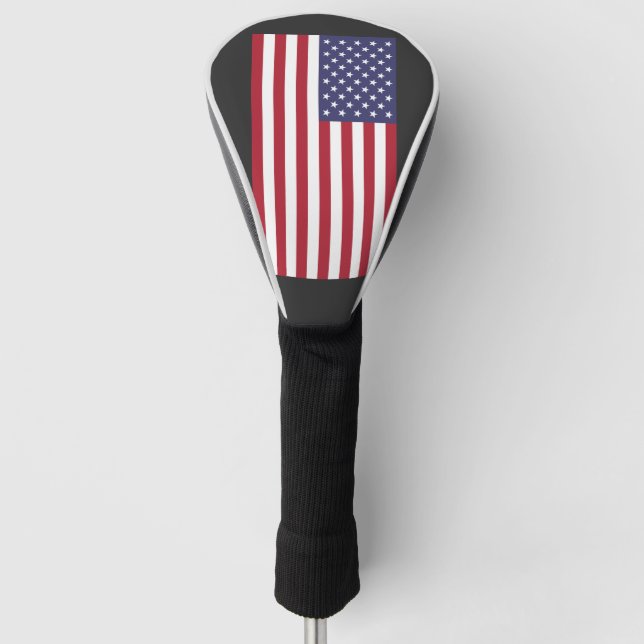 United States of America red white and blue Golf Head Cover (Front)