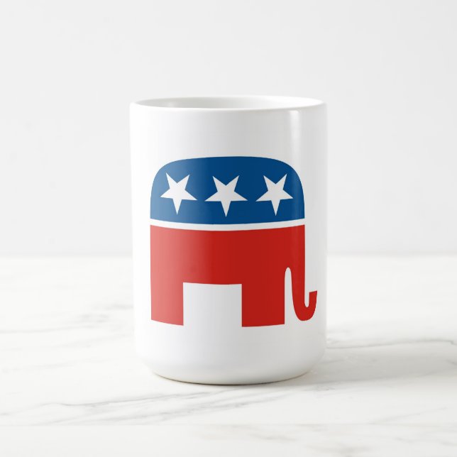united states of america republican party elephant coffee mug (Center)