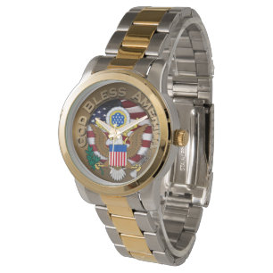 United States of America Seal - God Bless America Watch